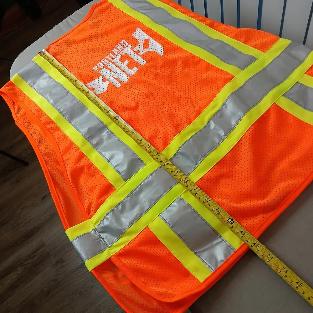 3A hi-visibility orange mesh safety vest M-XL expandable PV1500 class 2 107/207